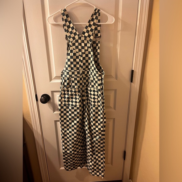 ROOLEE blue and white checkered overalls - Picture 2 of 4